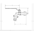 1/2 &quot;CE zertifizierte Qualität vernickeltes Messing geschmiedetes Bibcock (AV2020)